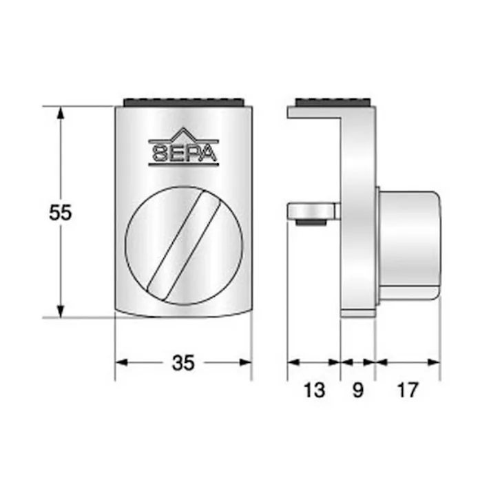 ヒナカ製作所 169-SL 戸ジマリ君スタンダード 4個入(CDC)【別送品】