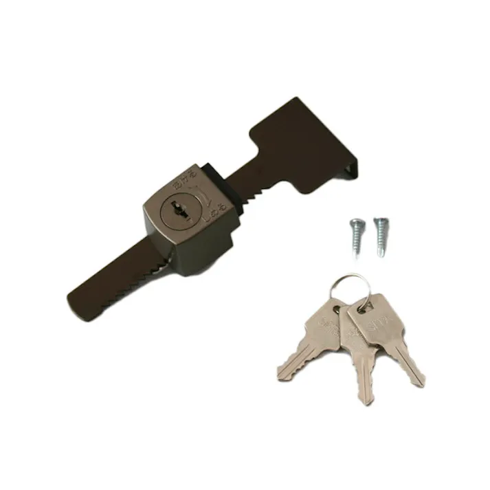 ヒナカ製作所 190-U 玄関引違戸用防犯錠 A型 3本キー(CDC)【別送品】