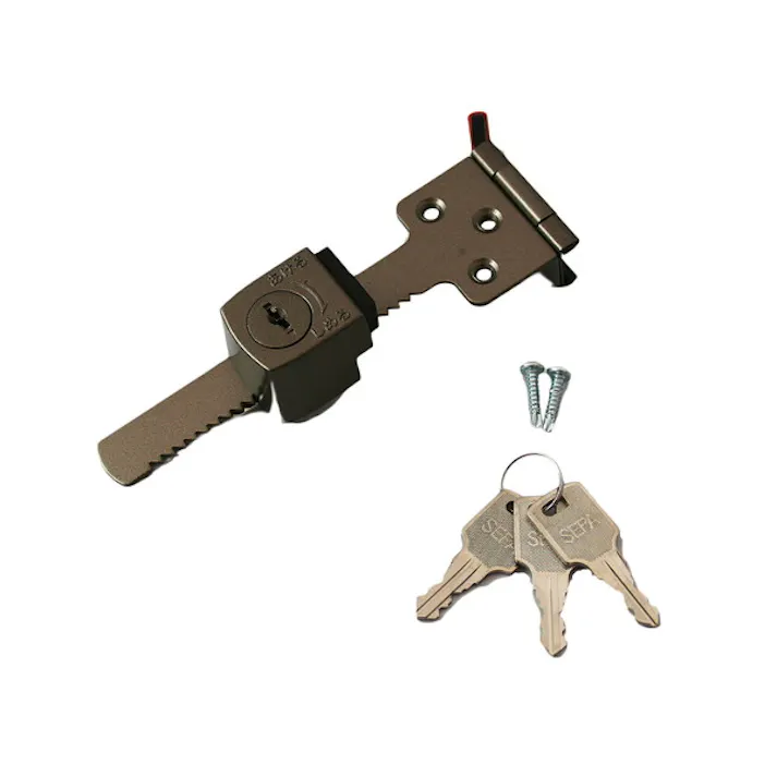 ヒナカ製作所 191-U 玄関引違戸用防犯錠 B型 3本キー(CDC)【別送品】