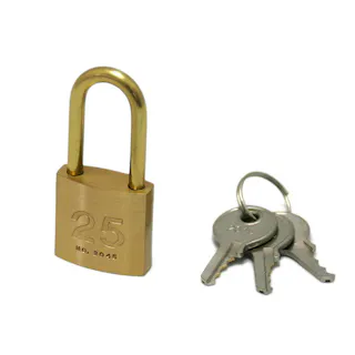 ヒナカ製作所 2045D シリンダーツル長錠25mm 3本キー(CDC)【別送品】