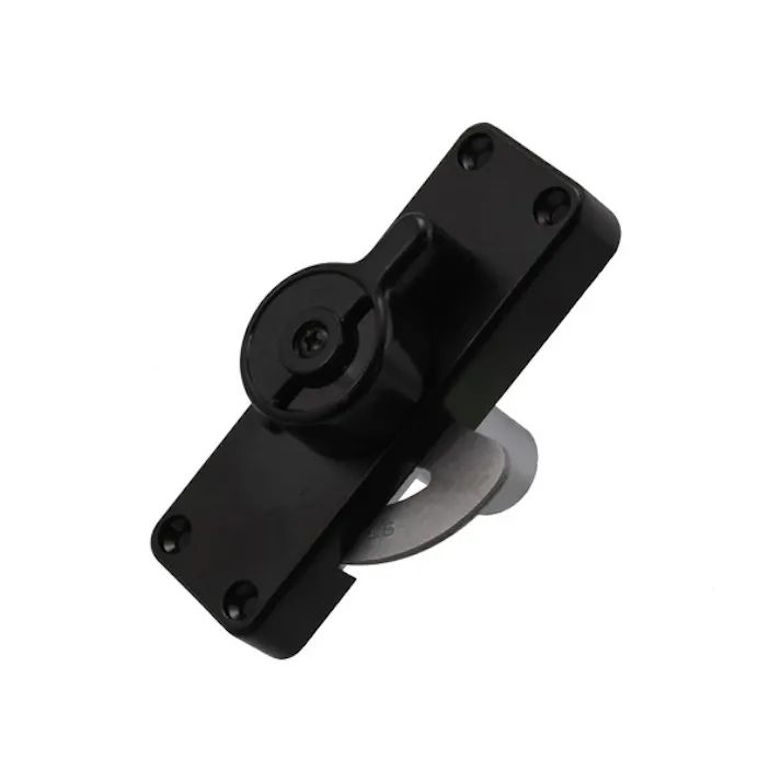 ヒナカ製作所 R2751 シリンダー鎌錠大 ブラック(CDC)【別送品】