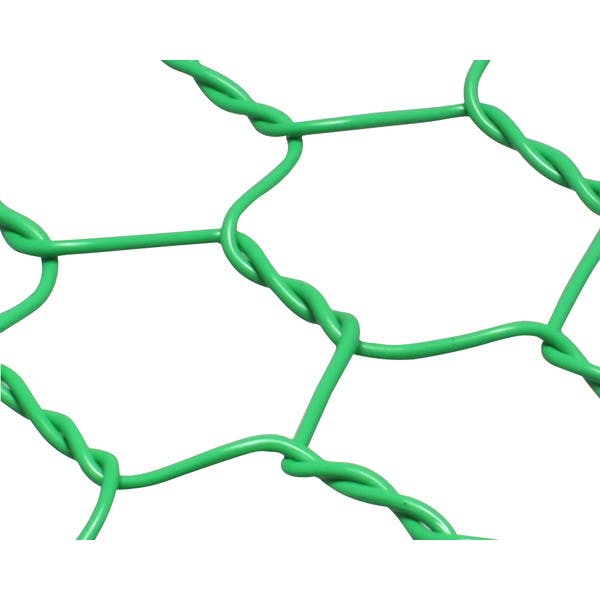 吉田隆 ビニール亀甲金網 0.85x10 450mmx1m グリーン(CDC)【別送品