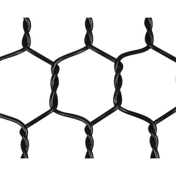 吉田隆 ビニール亀甲金網 0.85x10 450mmx1M ブラック【別送品】 | ねじ