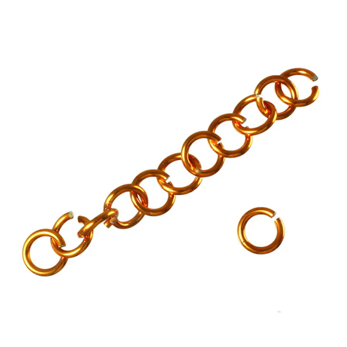 ニッサチェイン P-413 金 アルミ リング 2.0× 8(CDC)【別送品】