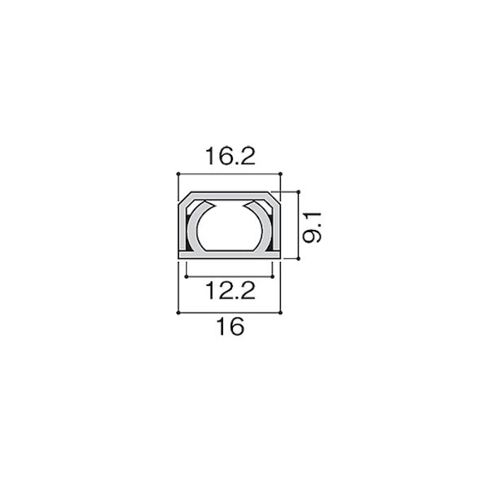 光 LC1681 配線カバー チョコ(CDC)【別送品】