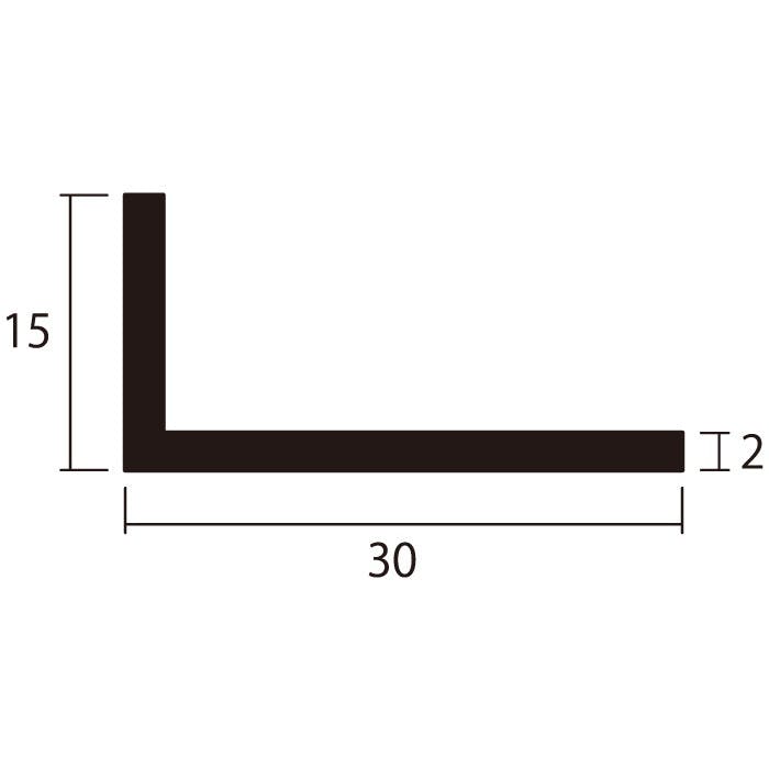 安田 アルミアングル 1m 2.0x15x30mm ステンカラー 4本組 - その他