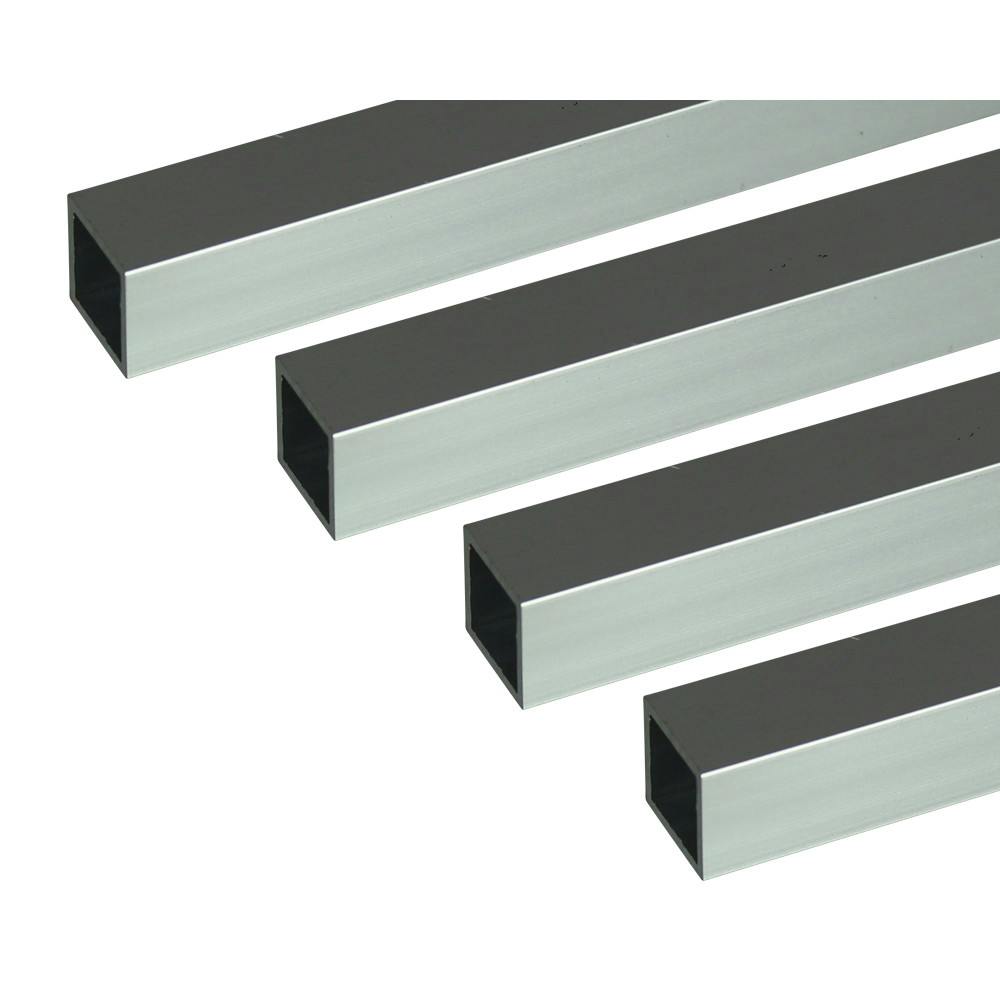 安田 アルミ角パイプ 1m 1.2x12x12mm シルバー 4本組 JANコード