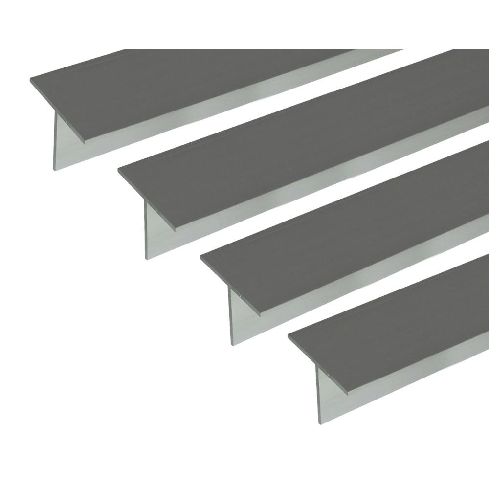 安田 アルミT型 1m 1.2x15x16.2mm シルバー 4本組 JANコード：4549396009663(CDC)【ネット注文限定・別送品】
