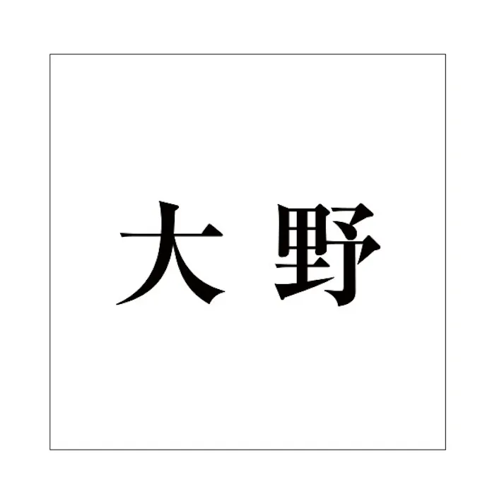 ハイロジック キリモジ 明朝 ブラック 100×100ミリ用 大野 JANコード:4549396377748(CDC)【ネット注文限定・別送品】
