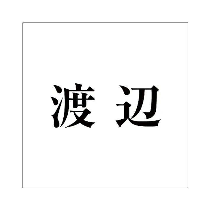 ハイロジック キリモジ 明朝 ブラック 200×200ミリ用 渡辺 JANコード:4549396379063(CDC)【ネット注文限定・別送品】