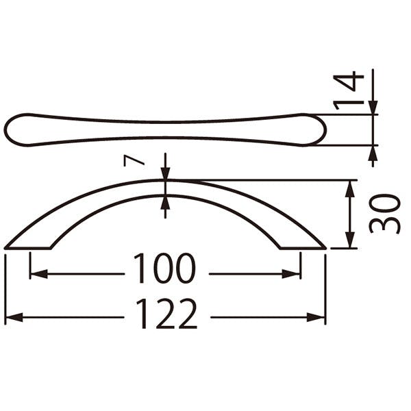 シロクマ A-70 サーブハンドル100ミリパールニッケル JANコード
