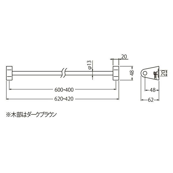 シロクマ BT-36 ジェントルタオル掛600ミリ金 JANコード：4936350016490(CDC)【別送品】 | ねじ・くぎ・針金・建築 ...