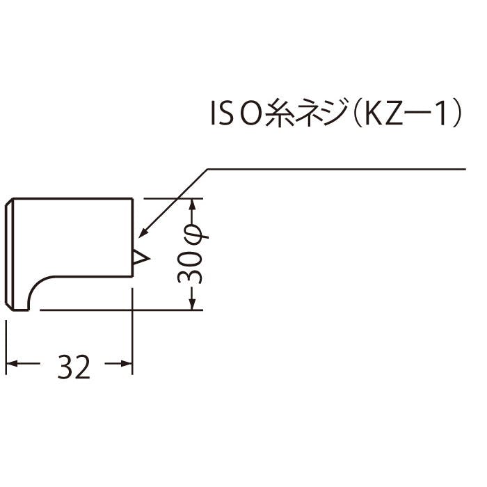 シロクマ KZ-1 円筒ツマミ30径GB JANコード：4936350034500【別送品