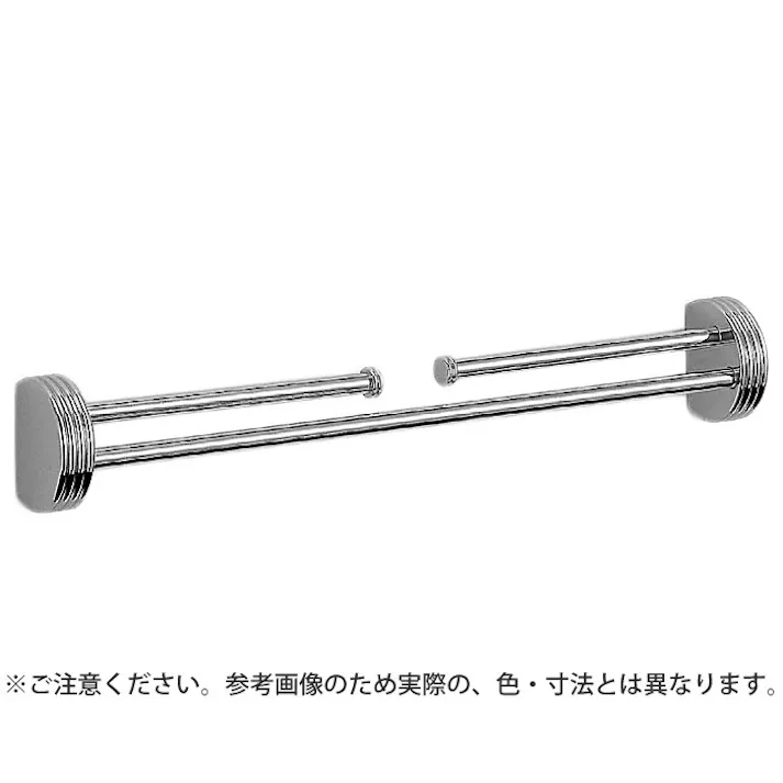 シロクマ NH-1 ナポリ二段掛棒300ミリクローム JANコード:4936350038775(CDC)【別送品】