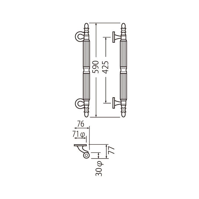 メーカー取寄せ 【シロクマ】シロクマ リバプール取手大GB - DIY・工具