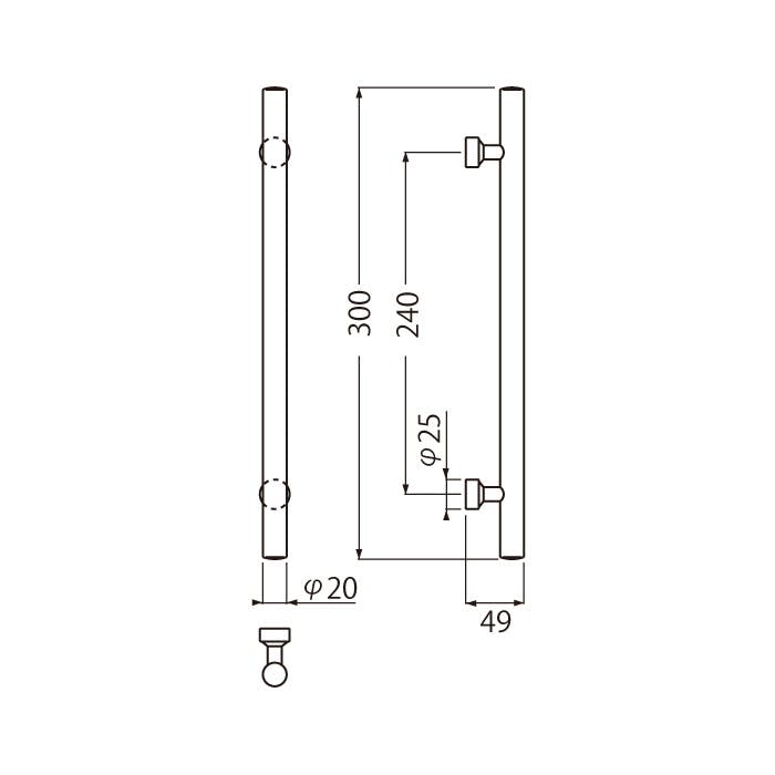 シロクマ NO-114 丸型取手小金 JANコード：4936350043304(CDC)【別送品