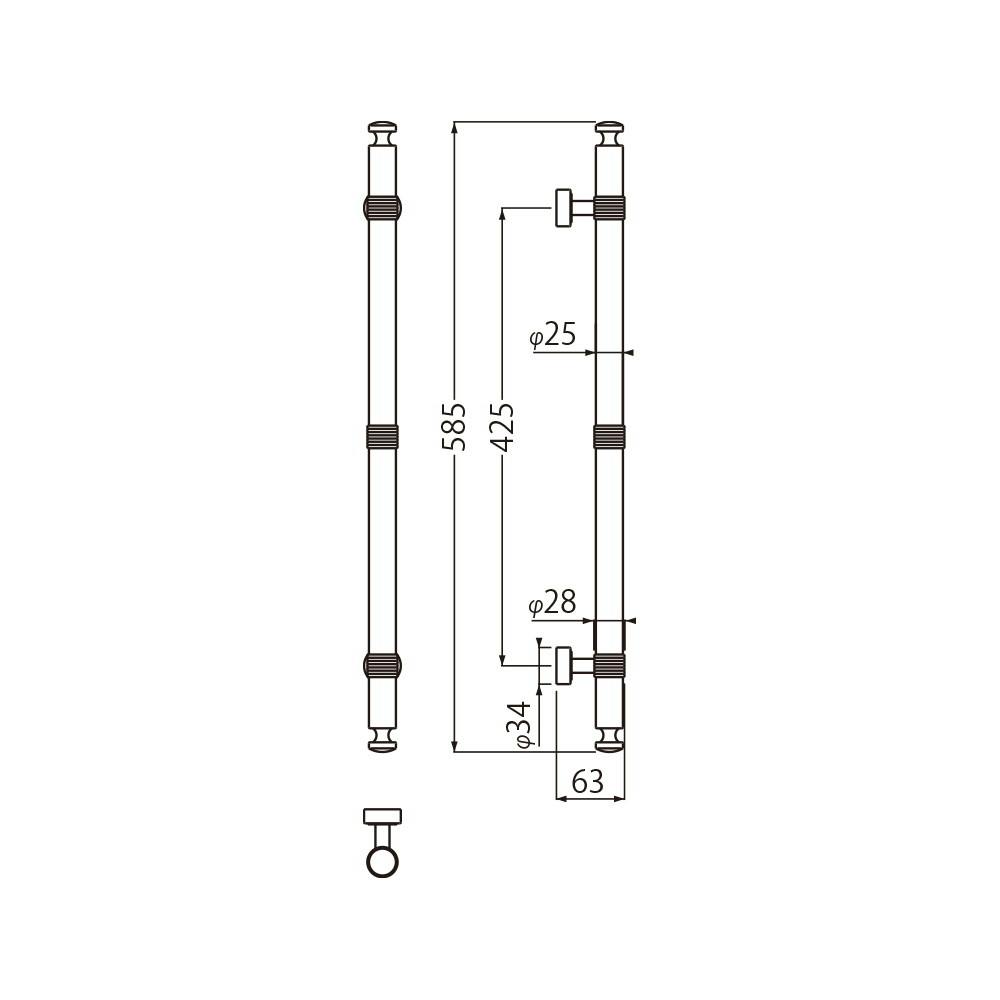 シロクマ NO-143 ベルナール取手大黒 JANコード：4936350044950【別送