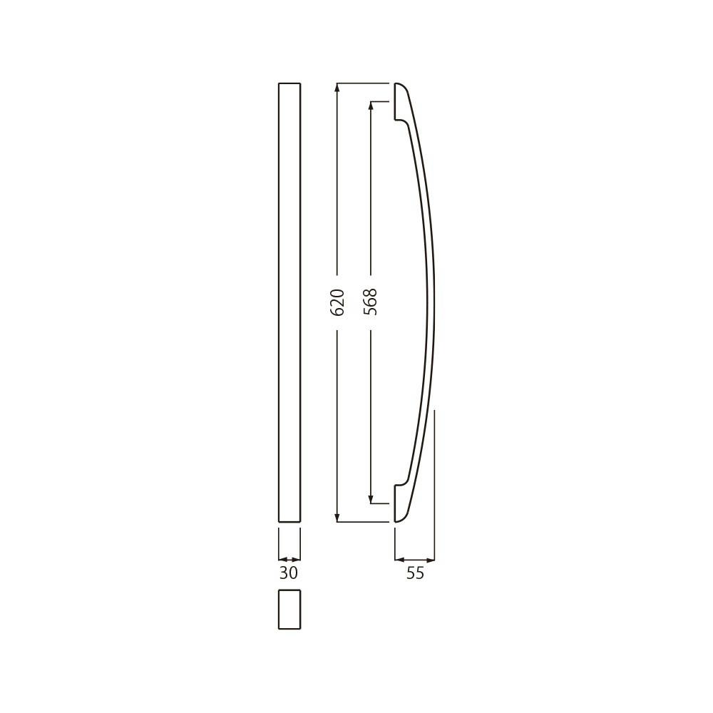 シロクマ NO-153 弓形取手大金 JANコード：4936350045162(CDC)【別送品