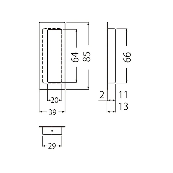 シロクマ ST-23 フロイデ長手掛85ミリステン白 JANコード:4936350060608(CDC)【ネット注文限定・別送品】