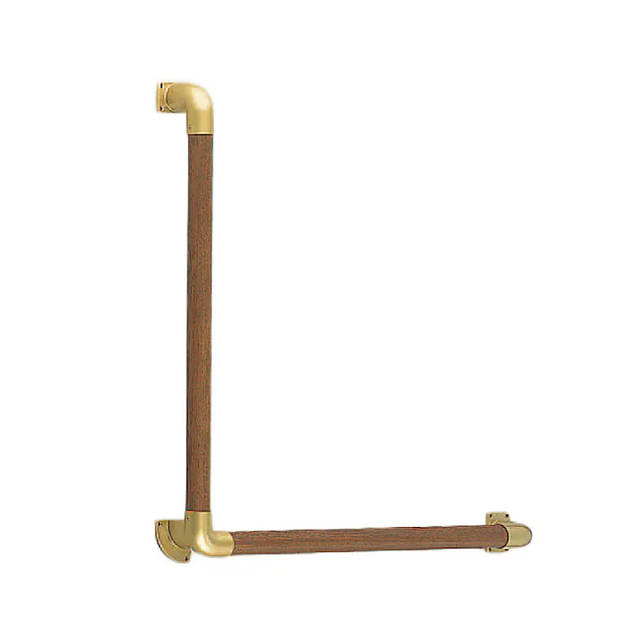 シロクマ BR-511N L形丸棒手摺600×600AG/Mオーク JANコード:4936350081740(CDC)【別送品】