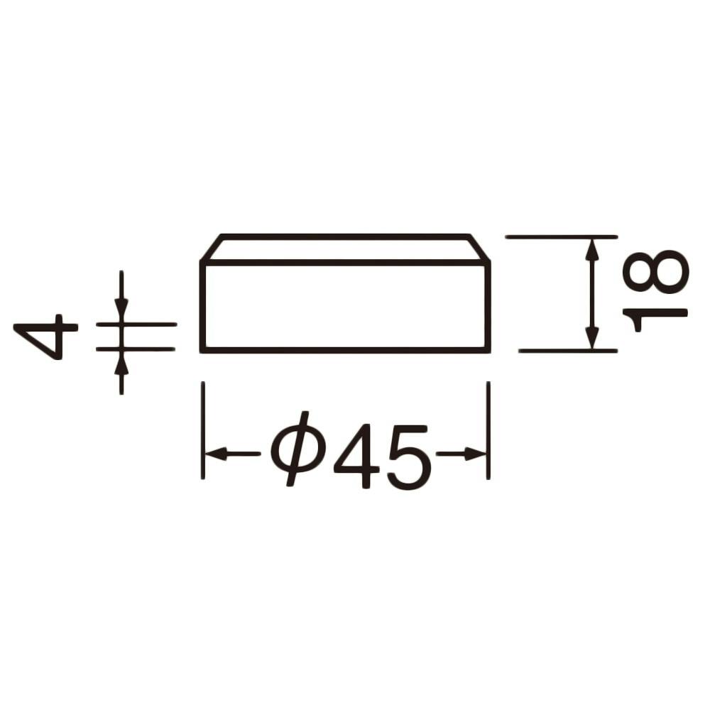 シロクマ PJ-BC45 ベースキャップ45径金 JANコード：4936350122917(CDC