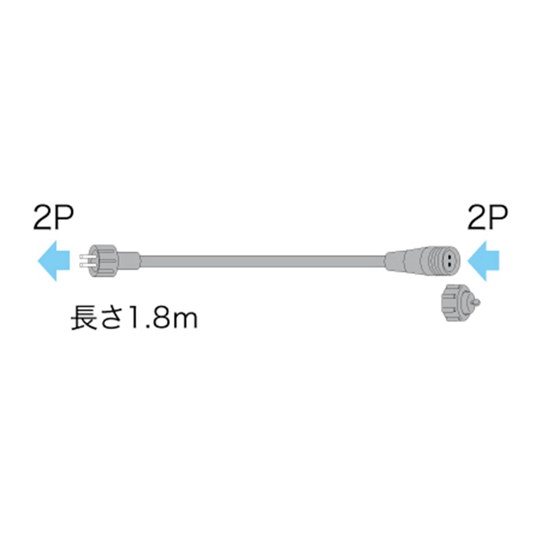ジェフコム 延長コードNH(2P) JANコード:4937897133800(CDC) フック・吸盤 ジェフコム 延長コードNH(2P) JANコード:4937897133800(CDC) フック・吸盤
