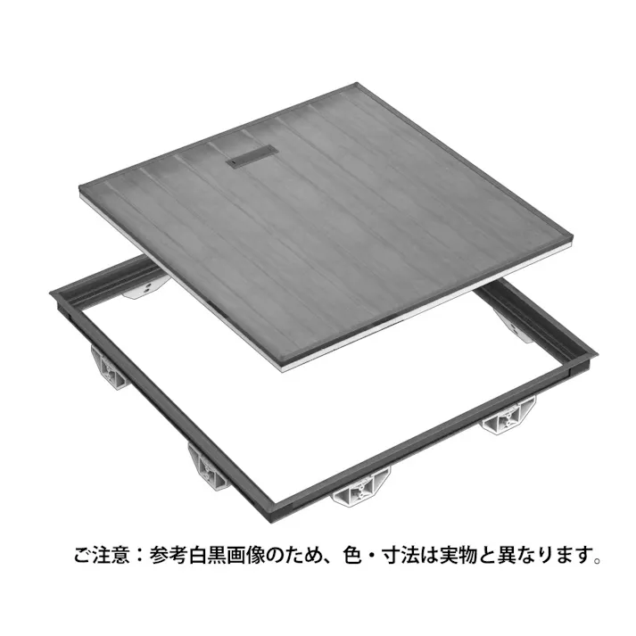 サヌキ ラクラク気密床下点検口 460mm角 シルバー JANコード:4941144074624(CDC)【別送品】