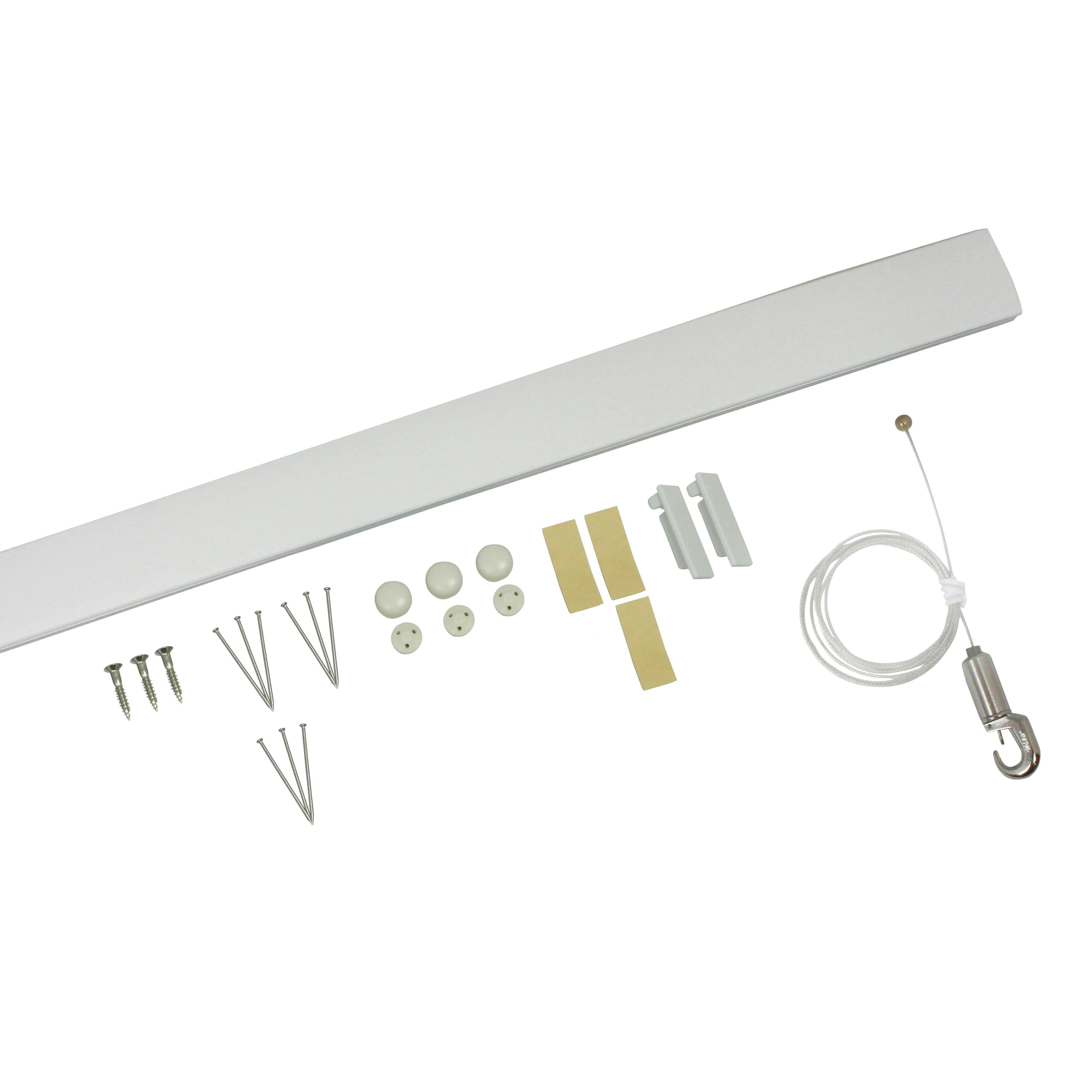 福井金属工芸 WRS65BW 石膏ボード専用レールセット650mm JANコード:4947189000116(CDC) フック・吸盤 福井金属工芸 WRS65BW 石膏ボード専用レールセット650mm JANコード:4947189000116(CDC) フック・吸盤