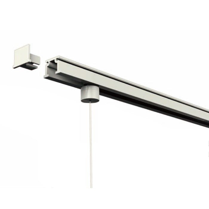 福井金属工芸 3535-W C型オールホワイトレールセット2000mm JANコード:4947189002714(CDC) フック・吸盤 福井金属工芸 3535-W C型オールホワイトレールセット2000mm JANコード:4947189002714(CDC) フック・吸盤