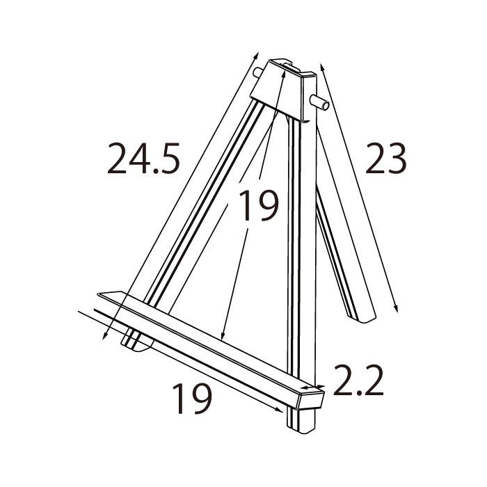 「二度とこない今日　朝日1」10✕10cmイーゼルつき Amazon | THE DISPLAY (ザ・ディスプレイ) 木製イーゼル WD－150