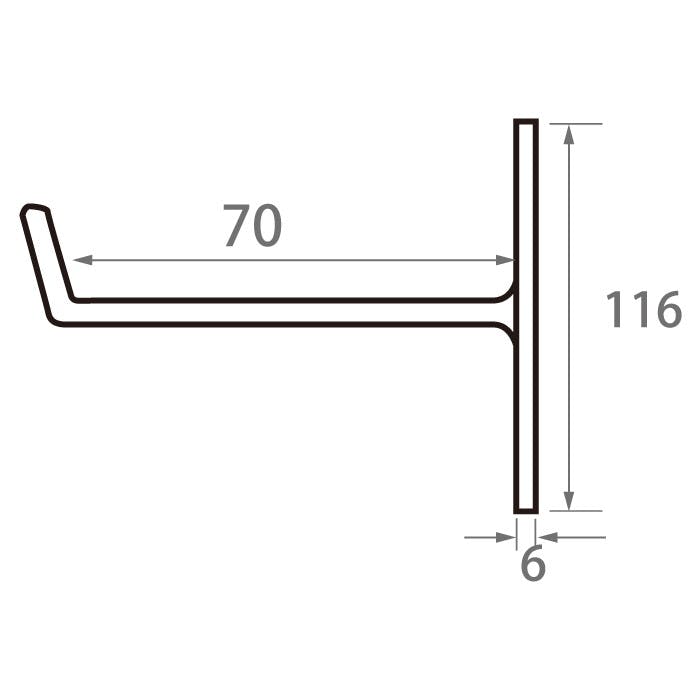 福井金属工芸 2325 重量用額受70mm JANコード：4947189232500(CDC