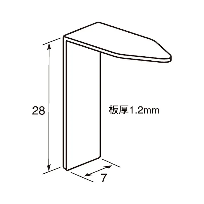 福井金属工芸 6269 アルミ額用鉄角金具28×7 1000個入 JANコード:4947189626903(CDC)【別送品】
