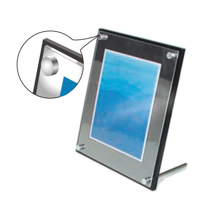 福井金属工芸 6362 アクリル用スタンド金具セット径 8×86mmセット JAN