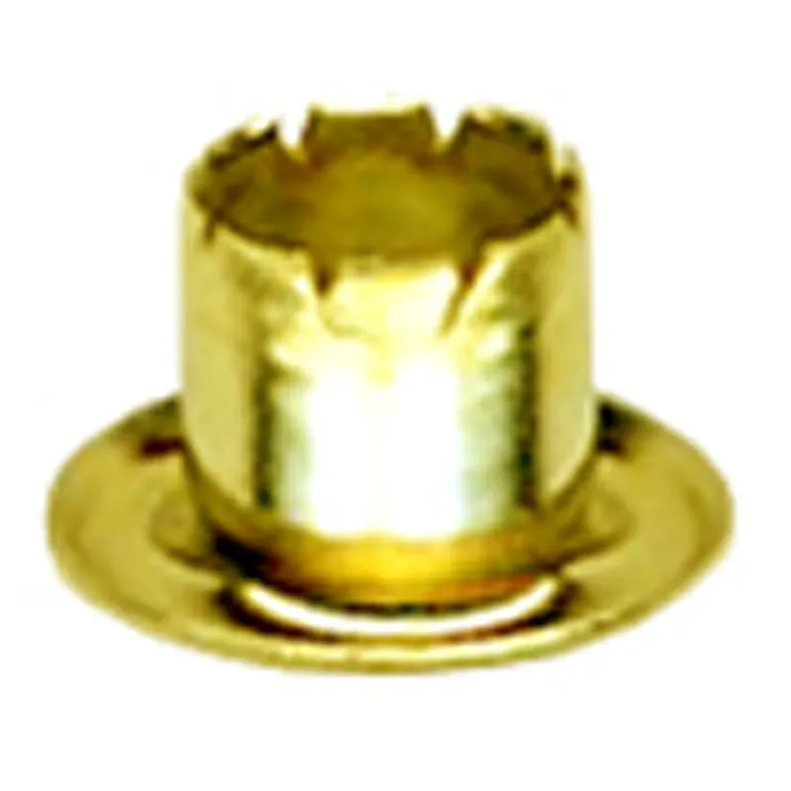 豊光 真鍮メッキハトメ玉 片面ハトメ #5(4.0mm) 100セット入 JANコード:4954438310902(CDC)【ネット注文限定・別送品】