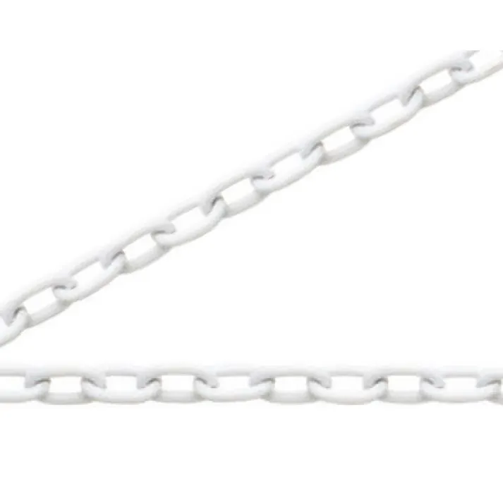 ニッサチェイン R-PW80 白 プラカラー リンク 15m巻 JANコード:4968462178803(CDC)【別送品】