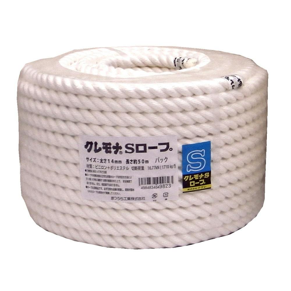 まつうら工業 クレモナSロープ(3打チ)太サ14mm長サ50m JANコード:4984834049823(CDC) フック・吸盤 まつうら工業 クレモナSロープ(3打チ)太サ14mm長サ50m JANコード:4984834049823(CDC) フック・吸盤