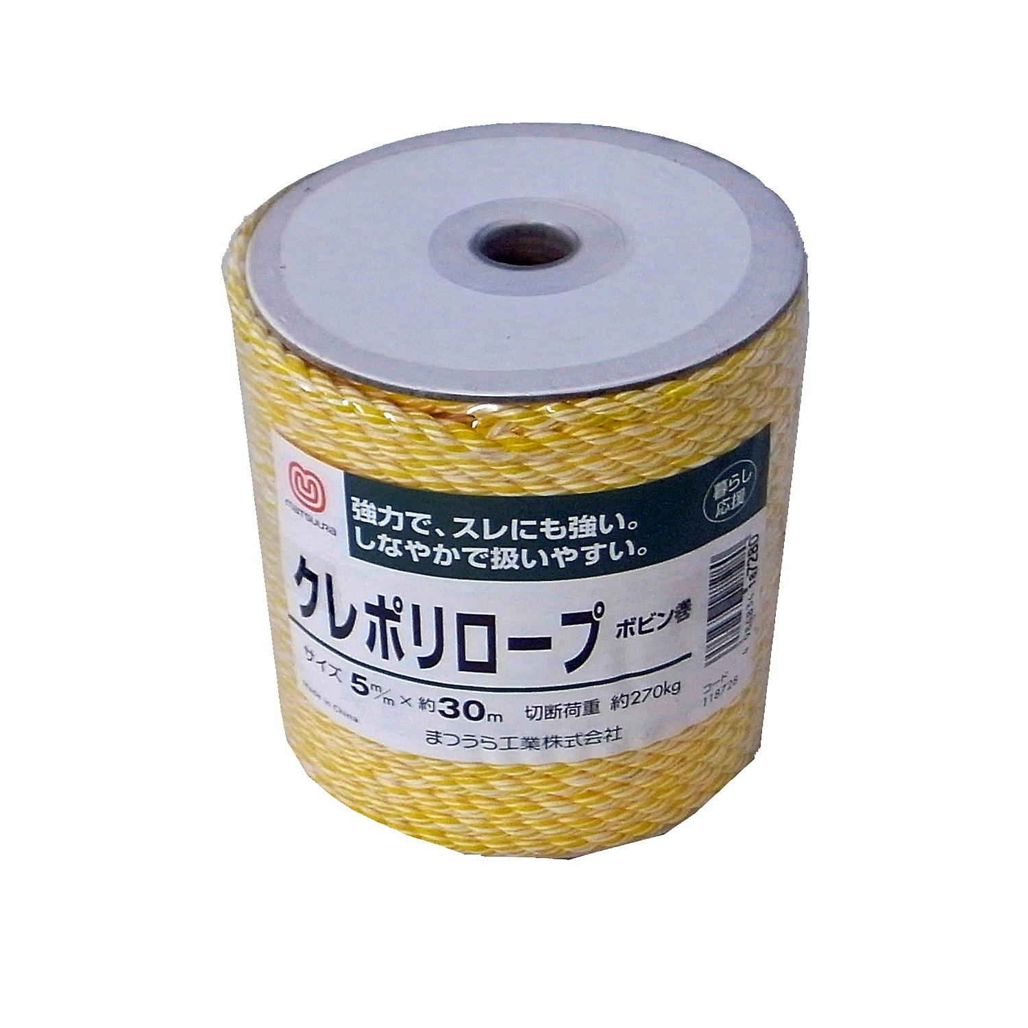 まつうら工業 クレポリロープ(M)5ミリX30M 巻 JANコード:4984834187280(CDC) フック・吸盤 まつうら工業 クレポリロープ(M)5ミリX30M 巻 JANコード:4984834187280(CDC) フック・吸盤