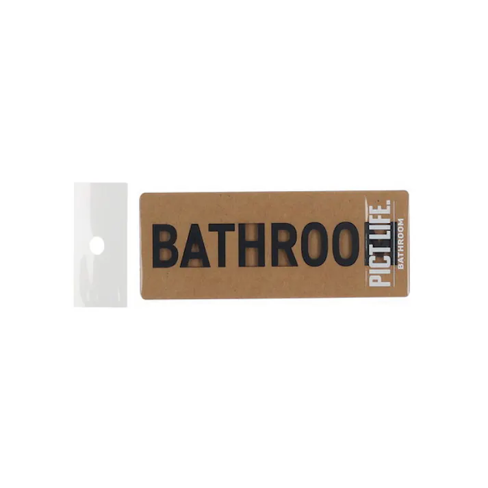 ハイロジック 24780 PICT LIFE. BATHROOM 黒 1枚入 JANコード:4960983247808【別送品】