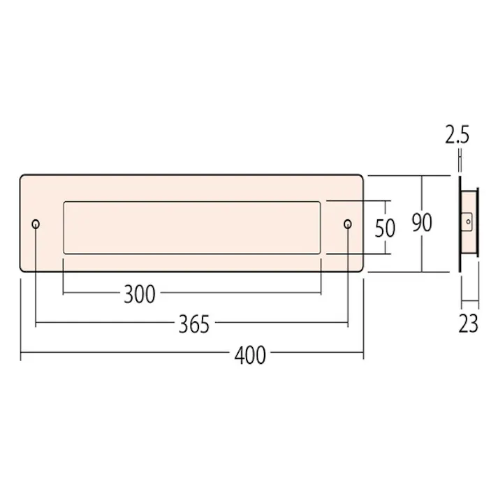アイワ金属 フラットポスト受け口(No.3000用)クリアー JANコード:4960983943588【別送品】