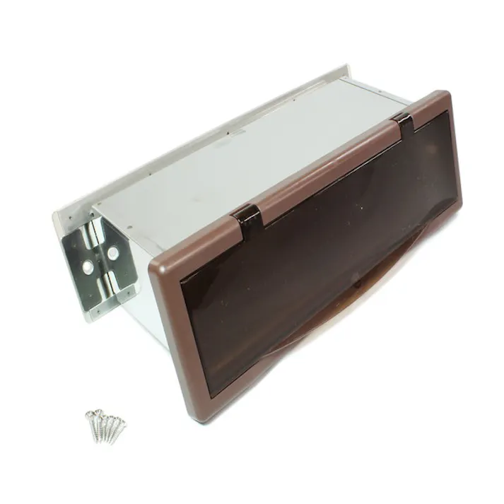 アイワ金属 No.3000ポスト 横型内フタ付 大壁用 クリアー JANコード:4960983943601【別送品】