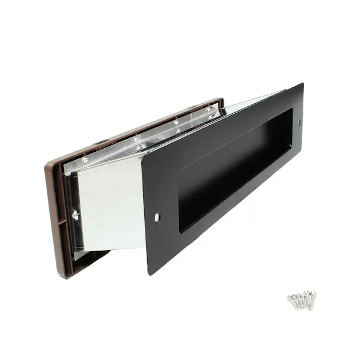 アイワ金属 No.3000ポスト 横型内フタ付 大壁用 黒 JANコード:4960983943618【別送品】