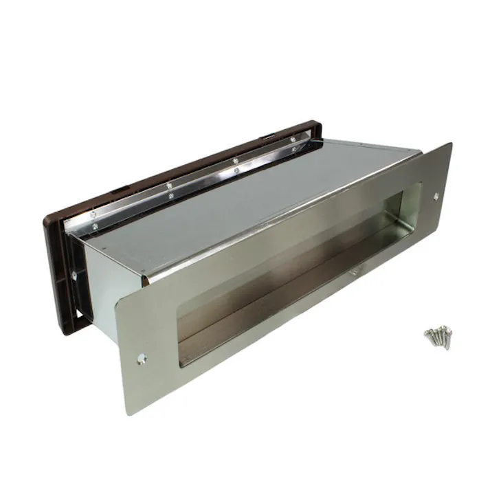 アイワ金属 No.3000ポスト 横型内フタ付 厚壁用 クリアー JANコード:4960983943625【別送品】