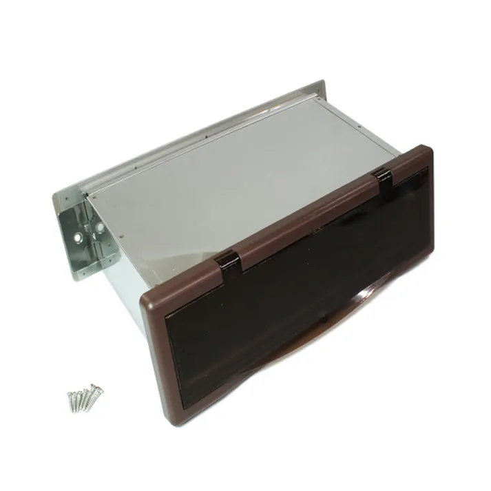 アイワ金属 No.3000ポスト 横型内フタ付 厚壁用 クリアー JANコード:4960983943625【別送品】