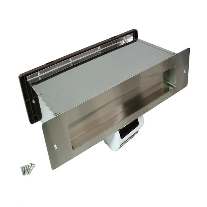 アイワ金属 No.3000ポスト 縦型内フタ付 厚壁用 クリアー JANコード:4960983943663【別送品】