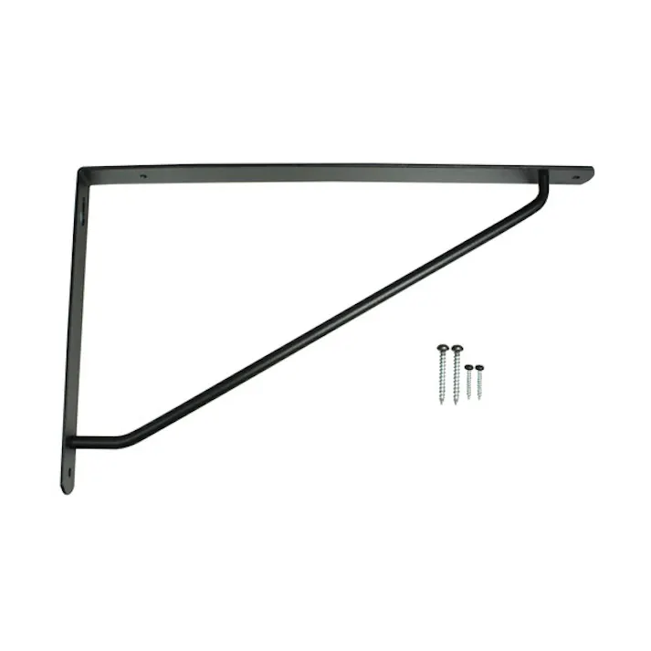 KGY カラーアーム棚受 300×150 艶消し黒 JANコード:4963784123708【別送品】