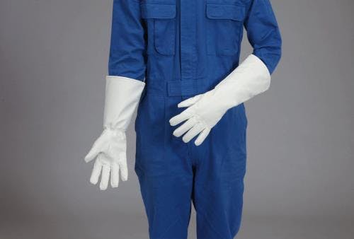 マックス 手袋・耐熱・クリーンルーム(合成皮革) [フリー/400mm] EA354AF-37 4548745555387【別送品】