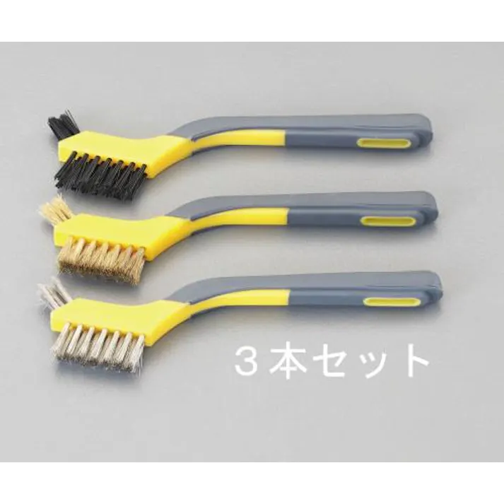 ESCO 3本組 ミニブラシ(170mm) ワイヤーブラシEA109EF 4548745566109(CDC)【別送品】