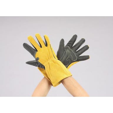 ESCO [L] 手袋(MIG熔接用･豚革･牛革) 溶接作業用保護具EA353AT-86 4548745764246(CDC)【別送品】