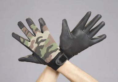 ESCO [LL] 手袋(ポリウレタン･迷彩) 手袋･腕カバーEA353BB-48 4548745624625(CDC)【別送品】