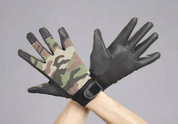 ESCO [LL] 手袋(ポリウレタン･迷彩) 手袋･腕カバーEA353BB-48 4548745624625(CDC)【別送品】